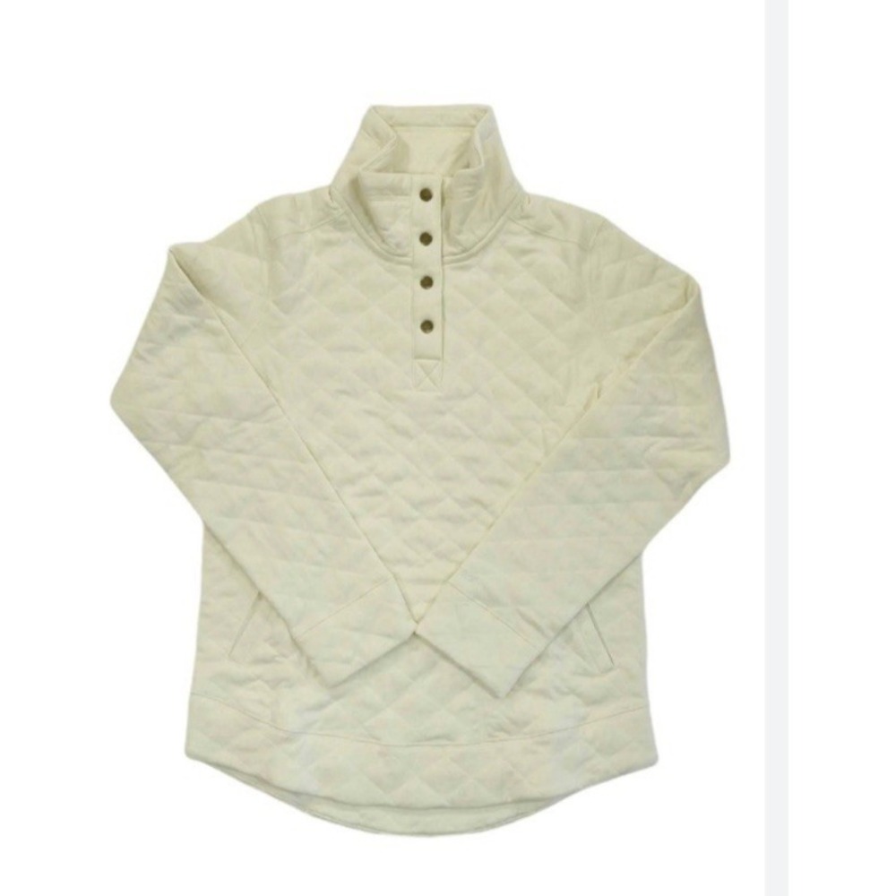 Marmot Roice Pullover Long Sleeve Womens Plus 3X Quilted 1/4‎ Ivory Outdoor